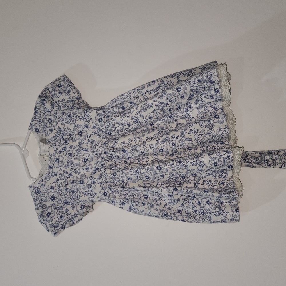 Babycottons Floral Dress Blue Floral 24-month Girl